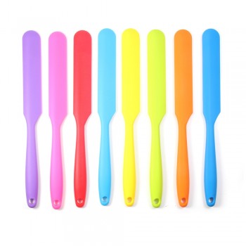 Silicone Spatula, Heat Resistant Flexible Non-Stick, Slim Spatula,Best for Jars, Blender and More