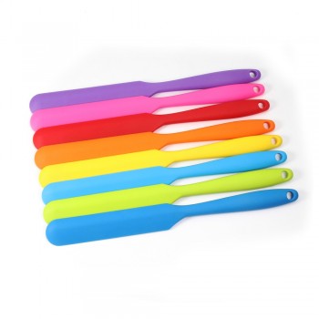 Silicone Spatula, Heat Resistant Flexible Non-Stick, Slim Spatula,Best for Jars, Blender and More