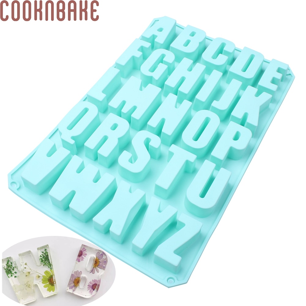 COOKNBAKE DIY Letters Silicone Cake Mold 3D  wedding decoration Mold DIY Birthday Cake Tools CDSM-246