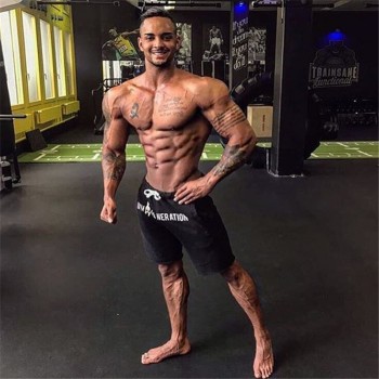 YEMEKE 2018 Quality Men Golds Brand Fashion casual wool shorts Fitness Shorts Mens Professional Bodybuilding Short Pants