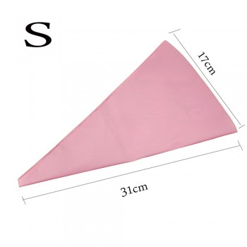8 PCS/set Silicone Kitchen Accessories Icing Piping Cream Pink Pastry Bag + 6 Stainless Steel Nozzle DIY Cake Decorating Tips