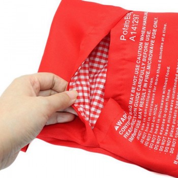 Unibird Potato Bag Red Washable Cooker Bag Potato Express Baked 4 Potatoes Microwave Easy to Cooking Tool Kitchen Accessories