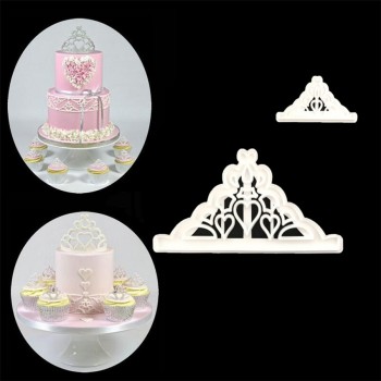 Creative Crown 2pcs/Set plastic fondant cutter cake mold fondant mold fondant cake decorating tools sugarcraft