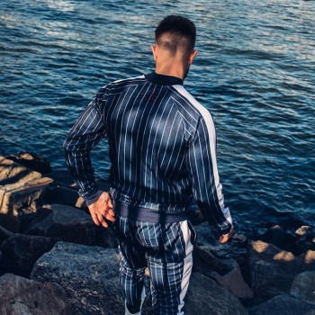 2018 New Mens Autumn Hoodies Tracksuit Set Male Sweatshirt Sweatpants Multi-pocket Fashion Trousers High Street Jackets Sets