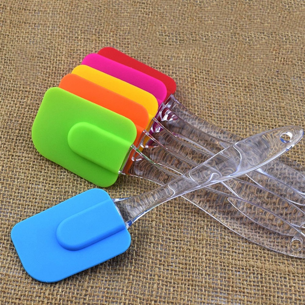 1pc Silicone Spatula Baking Scraper Cream Butter Handled Cake Spatula Cooking Cake Brushes Kitchen Utensil Pastry Tools