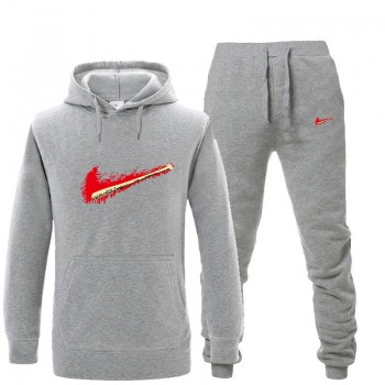 New 2018 Brand Tracksuit men thermal underwear Men Sportswear Sets Fleece Thick hoodie+Pants Sporting Suit Malechandal hombre