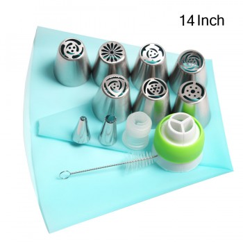 13Pcs/Set Many Size Russian Icing Piping Nozzles Tips Cake Decorating Sugarcraft Pastry Cake Tools Rose Flower Cream Pastry Tips