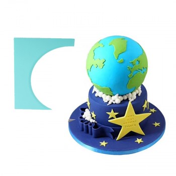 1Pc Cake Scraper Fondant Mousse Cream Spatula Edge Smoother Kitchen Cake Pastry Mold Baking Decorating Tools Free Shipping