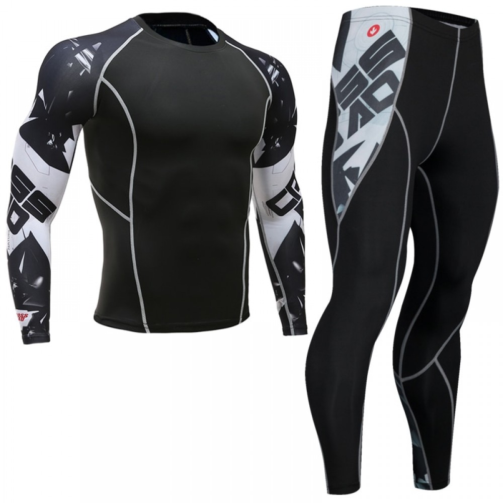 Top quality new thermal underwear mens underwear sets compression fleece sweat quick-drying thermal underwear mens clothing
