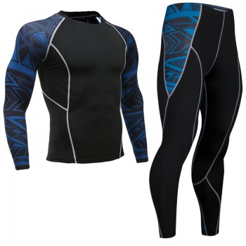 Top quality new thermal underwear mens underwear sets compression fleece sweat quick-drying thermal underwear mens clothing