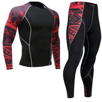 Top quality new thermal underwear mens underwear sets compression fleece sweat quick-drying thermal underwear mens clothing