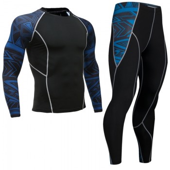 Top quality new thermal underwear mens underwear sets compression fleece sweat quick-drying thermal underwear mens clothing