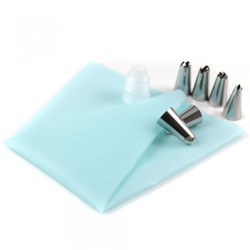 8pcs/set Stainless Steel Nozzle DIY Cake Decorating Tips Silicone Kitchen Accessories Icing Piping Cream Pastry Bag
