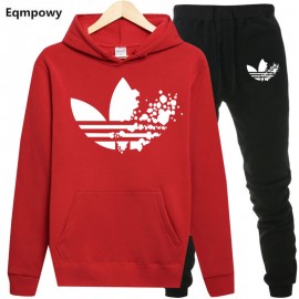 ADI Men Tracksuits Outwear Hoodies Sportwear Sets Male Sweatshirts Cardigan Men Set Clothing+Sweatpants Pants plus size
