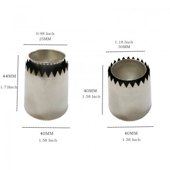 SHENHONG Sulta Ne Ring Cookies Mold Icing Piping Nozzles Sultan tube Stainless Steel Russian Cake Pastry Tips Dessert Decorators