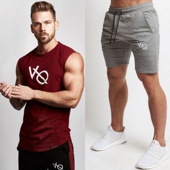 2018 New Fashion Summer Short Sets Men Casual Vanquish Printing Suits For Men Chinese Style Suit Sets Tank Tops + Shorts