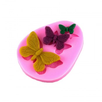 3D Silicone Mold Butterfly Shaped Fondant Cake Mold Soap Mould Bakeware Baking Cooking Tools Sugar Cookie Jelly Pudding Decor