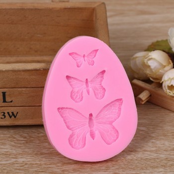 3D Silicone Mold Butterfly Shaped Fondant Cake Mold Soap Mould Bakeware Baking Cooking Tools Sugar Cookie Jelly Pudding Decor