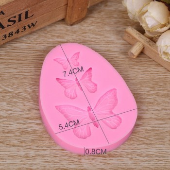 3D Silicone Mold Butterfly Shaped Fondant Cake Mold Soap Mould Bakeware Baking Cooking Tools Sugar Cookie Jelly Pudding Decor