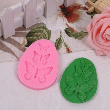 3D Silicone Mold Butterfly Shaped Fondant Cake Mold Soap Mould Bakeware Baking Cooking Tools Sugar Cookie Jelly Pudding Decor