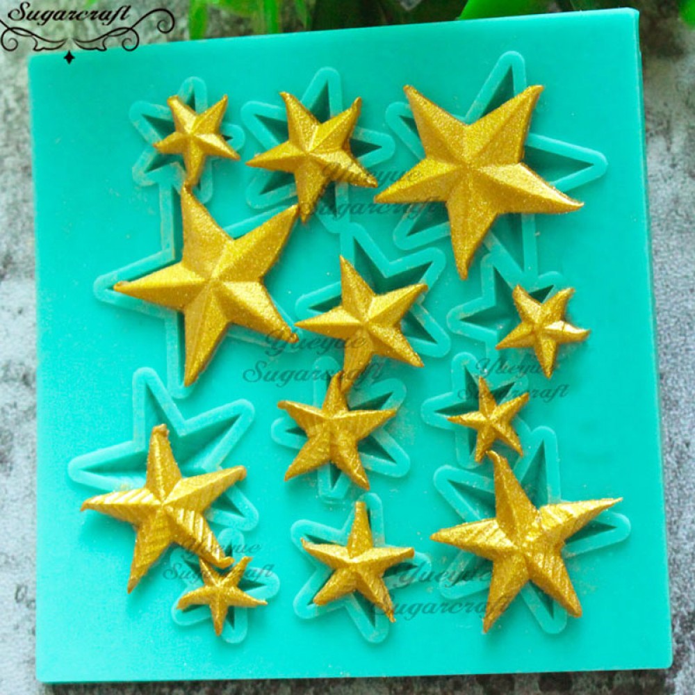 Yueyue Sugarcraft Star silicone mold fondant mold cake decorating tools chocolate gumpaste mold
