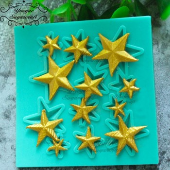 Yueyue Sugarcraft Star silicone mold fondant mold cake decorating tools chocolate gumpaste mold