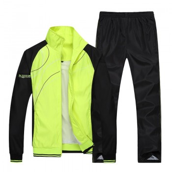 New Mens Set Spring Autumn Men Sportswear 2 Piece Set Sporting Suit Jacket+Pant Sweatsuit Tracksuit outwear Student uniform