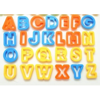 New Set NEW BIG Alphabet Number Letter Font Plastic Cookie Cutter Fondant Tool Baking Cake Mold Decorating Press Pastry DIY