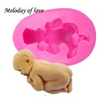 3D Sleep baby handmade soap mold chocolate cake decorating tools DIY cookies fondant silicone mold Fimo Silicone mould T0159