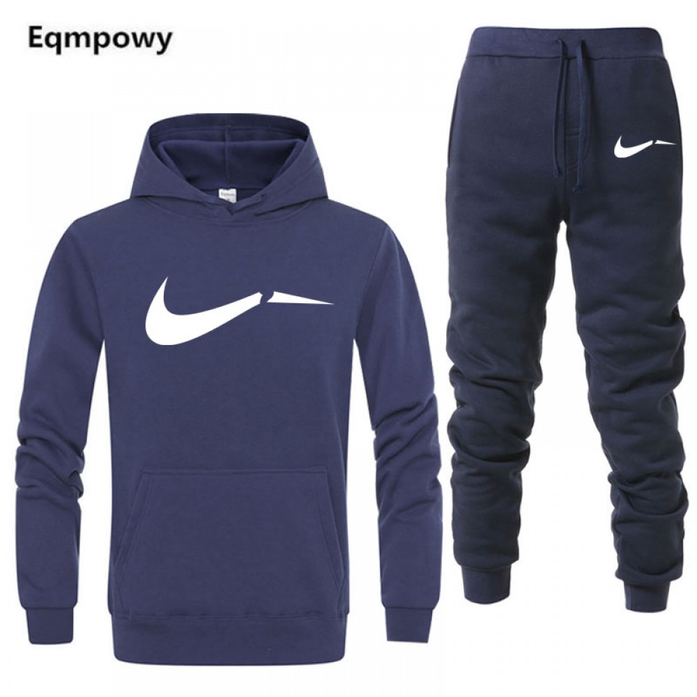 Tracksuit Men 2018 Autumn Fashion Casual Mens Track Suit Long Sleeve Hoodies Sweatshirt+Pants Casual Mens 2 Piece Set