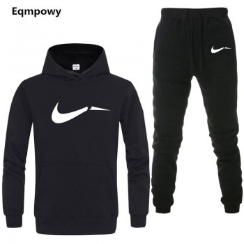 Tracksuit Men 2018 Autumn Fashion Casual Mens Track Suit Long Sleeve Hoodies Sweatshirt+Pants Casual Mens 2 Piece Set