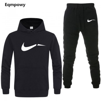 Tracksuit Men 2018 Autumn Fashion Casual Mens Track Suit Long Sleeve Hoodies Sweatshirt+Pants Casual Mens 2 Piece Set