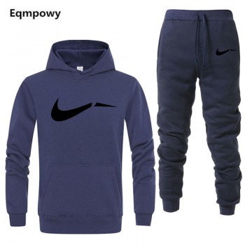 Tracksuit Men 2018 Autumn Fashion Casual Mens Track Suit Long Sleeve Hoodies Sweatshirt+Pants Casual Mens 2 Piece Set