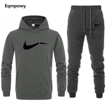 Tracksuit Men 2018 Autumn Fashion Casual Mens Track Suit Long Sleeve Hoodies Sweatshirt+Pants Casual Mens 2 Piece Set