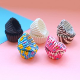 Unibird 100Pcs Mini Muffin Cupcake Paper Cups Chocolate Fandont Tray Pastry Decoration Tools Liner Cake Mould Party Home DIY