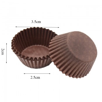 Unibird 100Pcs Mini Muffin Cupcake Paper Cups Chocolate Fandont Tray Pastry Decoration Tools Liner Cake Mould Party Home DIY