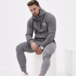 New 2018 Spring Set Mens Fashion Sportswear Tracksuits Sets Mens Bodybuilding Hoodies+Pants casual Outwear Suits Size M-XXL
