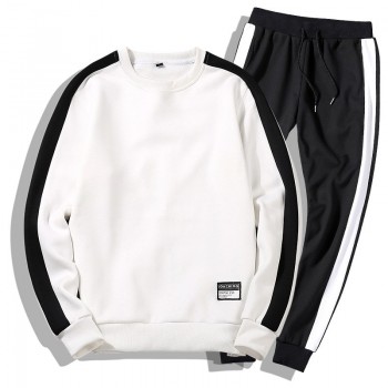 Tracksuits Men 2PC Outwear Sportsuit Sets Male Sweatshirts Men Set Clothing+Pants Hoodies Plus Size Moleton Masculino Coats 2019