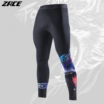 ZRCE 2017 Costume 3d Two Piece Set Wolf Cosplay Plus Size Skinny Men Compression Jerseys Funny T Shirt Fashion Full Men Suits