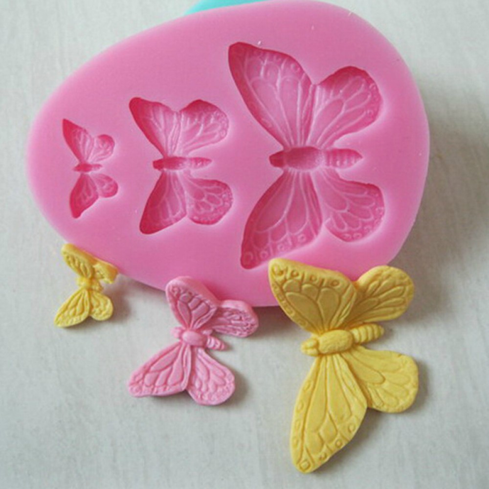 Mini Butterfly Lace Silicone Handmade Fondant/Cake Decorating DIY Mold Free Shipping Q1iQ