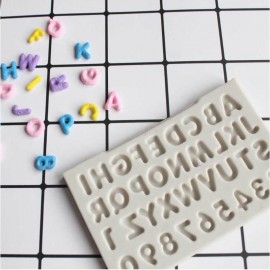 Creative Letters Alphabet Silicone Mold Uppercase Fondant Cake Decorating Tools Gumpaste Chocolate Fimo Clay Candy Moulds