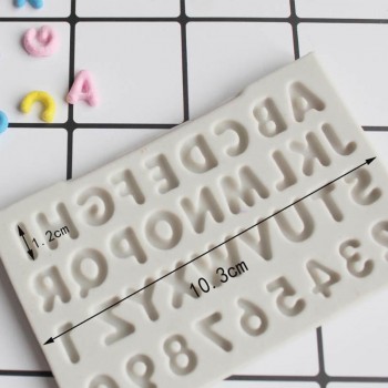 Creative Letters Alphabet Silicone Mold Uppercase Fondant Cake Decorating Tools Gumpaste Chocolate Fimo Clay Candy Moulds
