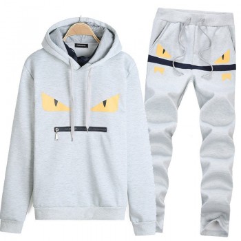 Cotton Men Tracksuit Sportwear Two Piece Sets Hot Autumn Pullover Hoodies + Pants Suit Male Hoodies Set Printing Sweatshirts
