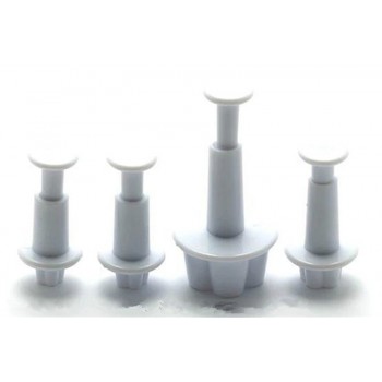 4pcs cookie cutter Plum Blossom Spring Sugar Plunger Fondant Silicone mould Bakeware pastry utensil kitchen gadgets Cake Decor