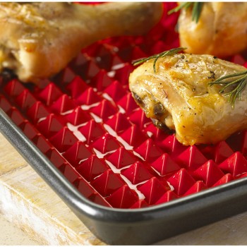 BBQ Pyramid Pan Bakeware  Nonstick Silicone Baking Mats Pad Moulds Microwave Oven Baking Tray Sheet Kitchen Baking Tools