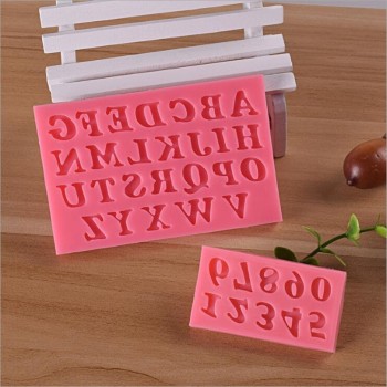 2018 New 1Pc Large Molds Numbers Letters Silicone Mold 3D Fondant Mold Cakes Decorating Tools DIY Gumpaste Kitchen Bakeware