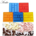 1PCS Lego Brick Blocks Shaped Rectangular DIY Chocolate Silicone Mold Ice Cube Tray Cake Tools Fondant Moulds