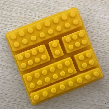1PCS Lego Brick Blocks Shaped Rectangular DIY Chocolate Silicone Mold Ice Cube Tray Cake Tools Fondant Moulds