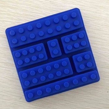 1PCS Lego Brick Blocks Shaped Rectangular DIY Chocolate Silicone Mold Ice Cube Tray Cake Tools Fondant Moulds