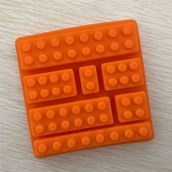 1PCS Lego Brick Blocks Shaped Rectangular DIY Chocolate Silicone Mold Ice Cube Tray Cake Tools Fondant Moulds